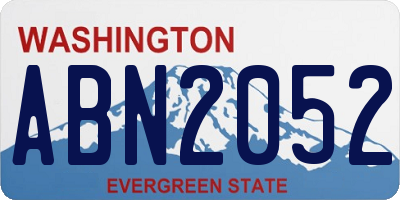 WA license plate ABN2052