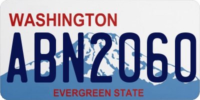 WA license plate ABN2060