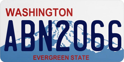 WA license plate ABN2066