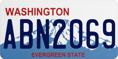 WA license plate ABN2069