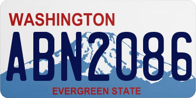 WA license plate ABN2086