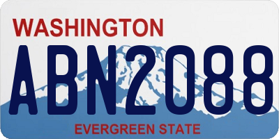 WA license plate ABN2088