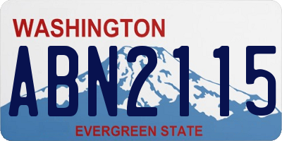 WA license plate ABN2115