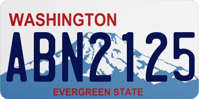 WA license plate ABN2125