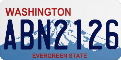 WA license plate ABN2126