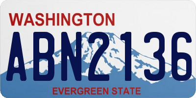 WA license plate ABN2136