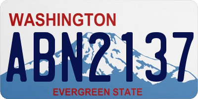 WA license plate ABN2137