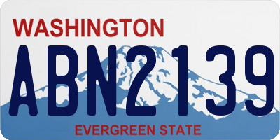 WA license plate ABN2139