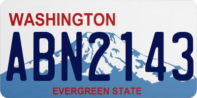 WA license plate ABN2143