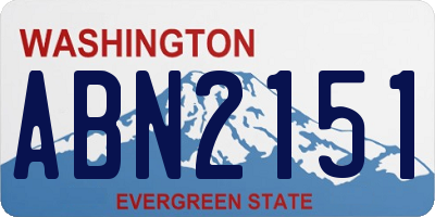 WA license plate ABN2151