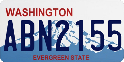 WA license plate ABN2155