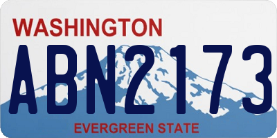WA license plate ABN2173