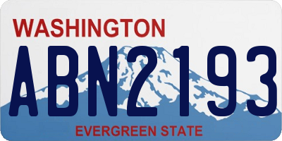 WA license plate ABN2193