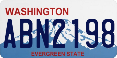WA license plate ABN2198