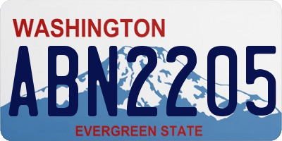 WA license plate ABN2205
