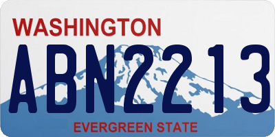 WA license plate ABN2213