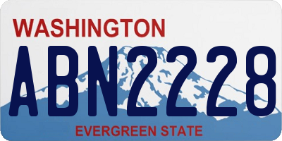 WA license plate ABN2228