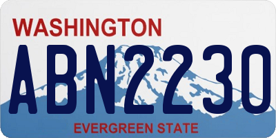 WA license plate ABN2230
