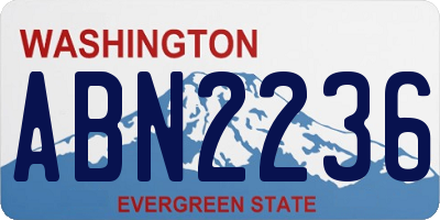 WA license plate ABN2236
