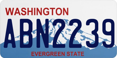 WA license plate ABN2239
