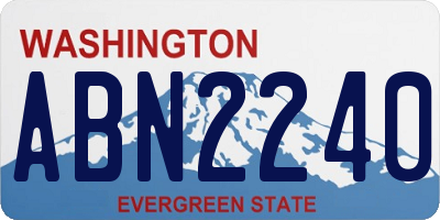 WA license plate ABN2240