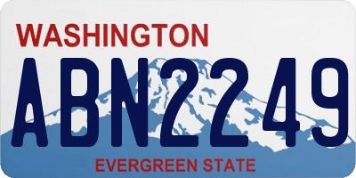 WA license plate ABN2249