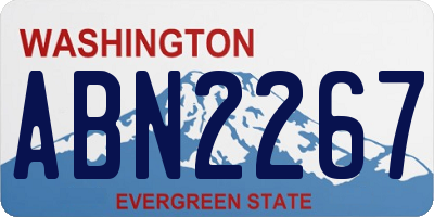 WA license plate ABN2267