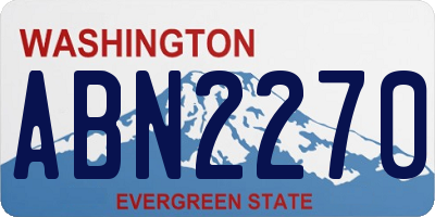WA license plate ABN2270