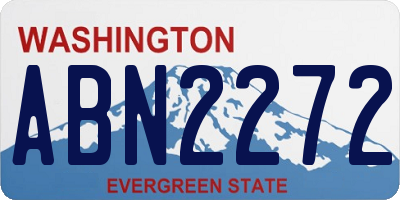 WA license plate ABN2272