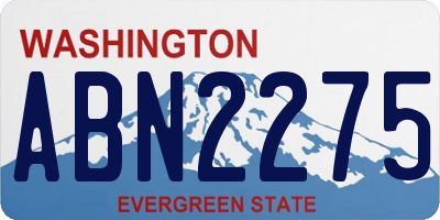 WA license plate ABN2275