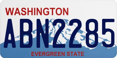 WA license plate ABN2285