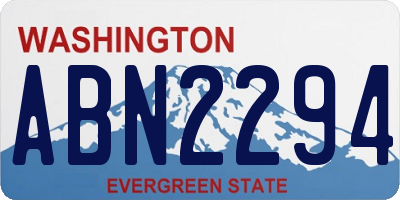 WA license plate ABN2294