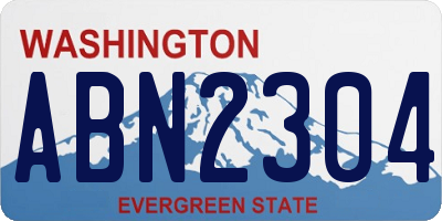 WA license plate ABN2304