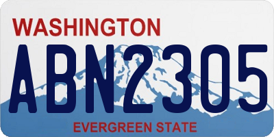 WA license plate ABN2305