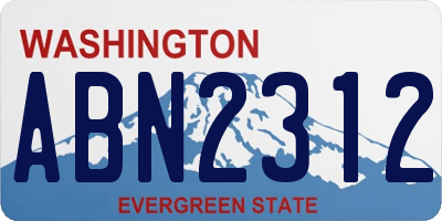WA license plate ABN2312