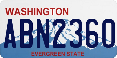 WA license plate ABN2360