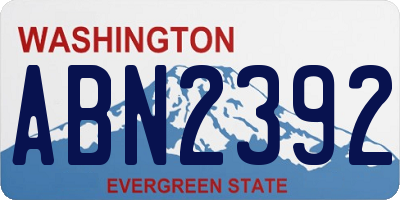 WA license plate ABN2392