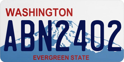 WA license plate ABN2402