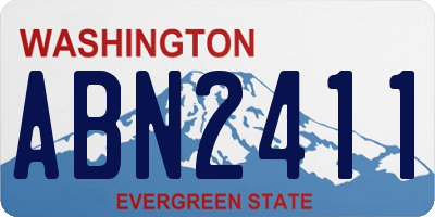 WA license plate ABN2411