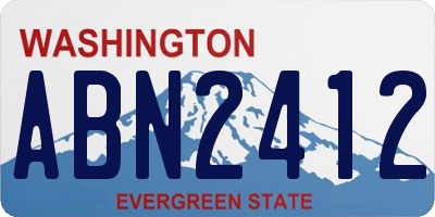 WA license plate ABN2412