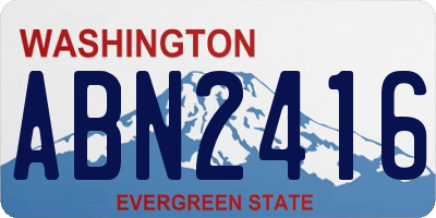 WA license plate ABN2416