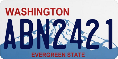 WA license plate ABN2421