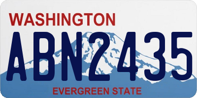 WA license plate ABN2435