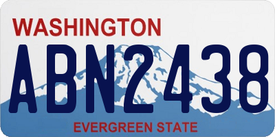 WA license plate ABN2438