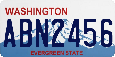 WA license plate ABN2456