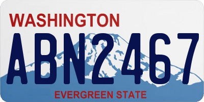 WA license plate ABN2467