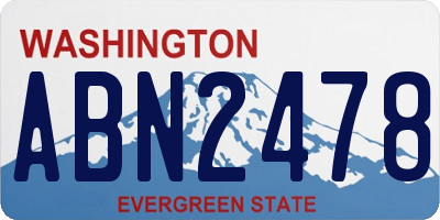 WA license plate ABN2478
