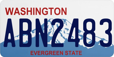 WA license plate ABN2483
