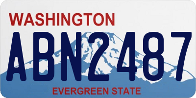 WA license plate ABN2487