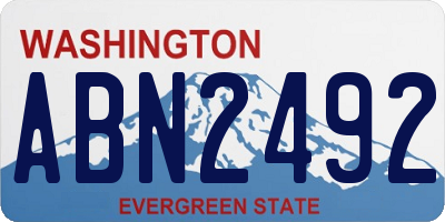 WA license plate ABN2492